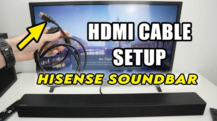 Hisense Soundbar : HDMI Cable TV Setup - Step by Step