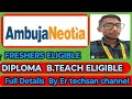 Ambuja neotia new recruitment 2025 l freshers new vacncy l diploma graduate new vacncy l