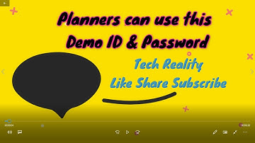 Planners can use this demo ID & Password in Talaash Household Survey