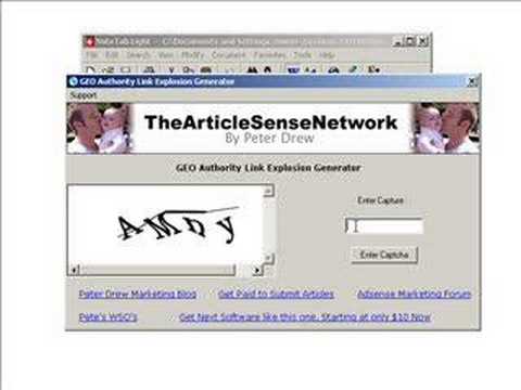 GEO Authority Link Explosion Generator by Peter Drew