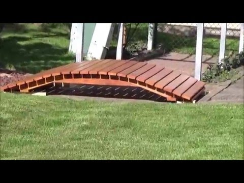 How To Build A Arched Garden Bridge, How To Make A Garden Bridge From Pallets