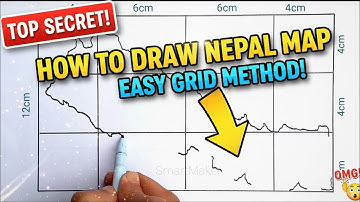 How to Draw Map of Nepal | For Students | very easy | Newman Arts