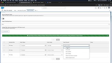 Salesforce Mass File Upload app