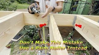 Metabo HPT Palm Nailer || Joist Hangers Made Easy