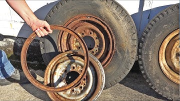 Dismounting and Remounting Split Ring Rim Wheels