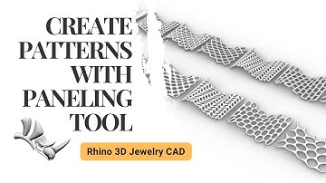 Create Stunning 2D Patterns in Rhino 3D with Paneling Tools! #504🎨✨