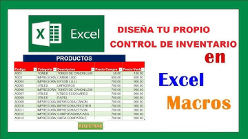 ¿Como hacer un inventario en excel con macros 2020?