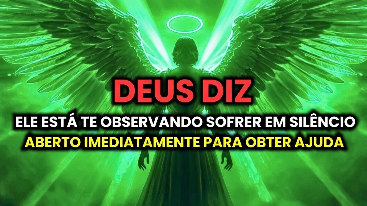 🔴 FALTAM 3 MINUTOS — DEUS DIZ: SEI QUE VOCÊ NÃO ESTÁ BEM. ESTOU TE OBSERVANDO...