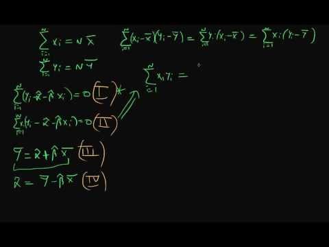 Deriving Least Squares Estimators - part 4
