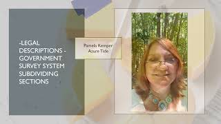 Legal Descriptions: Government Survey System Subdividing Sections