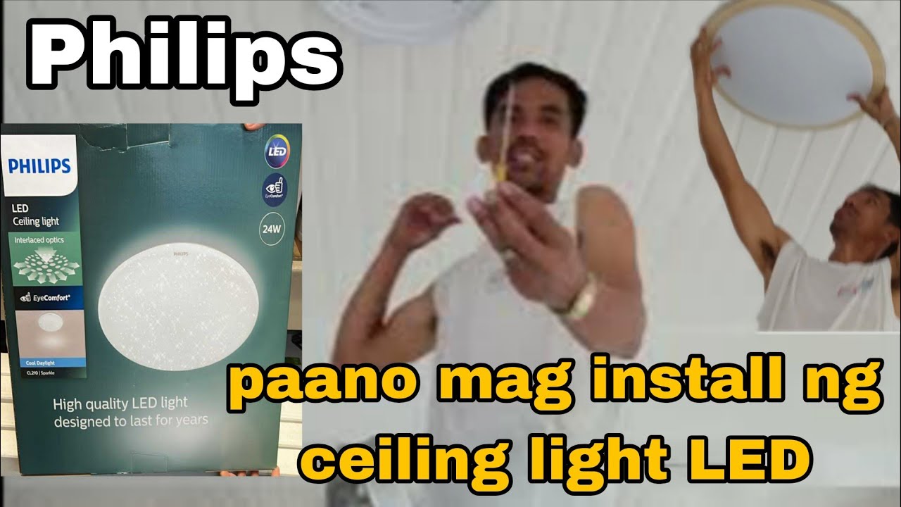 Philips LED ceiling light or down light paano  install|Cordovezbutingting 