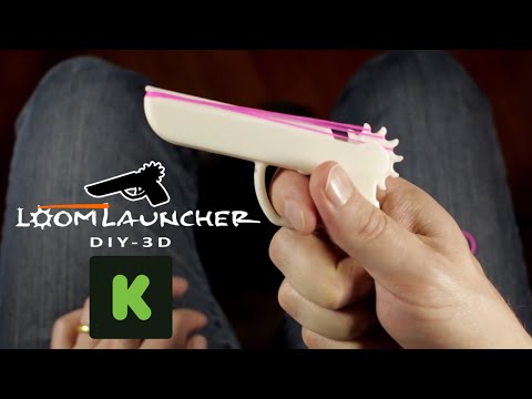 Loom Launcher DIY: a 3D printed rubber band shooter