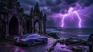 SHADOWCASTLE 🌙🖤🏰 A Dark and Goth Synthwave Mix | Koenigsegg in Lightning