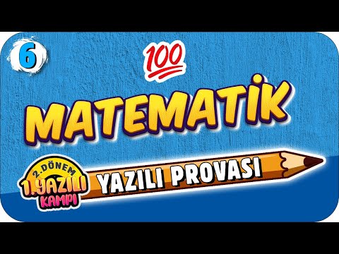 6. Sınıf Matematik 2.Dönem 1.Yazılıya Hazırlık | 2022 📝