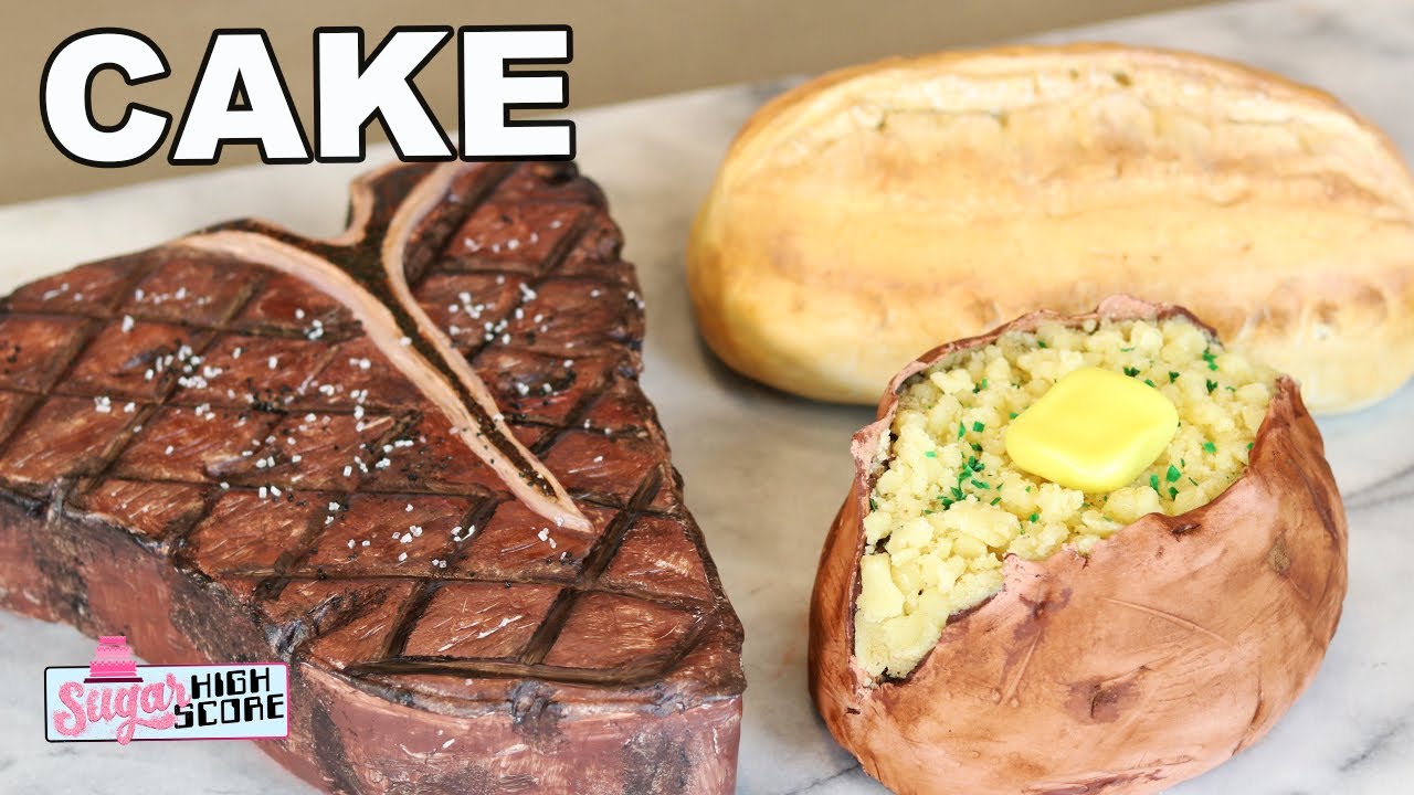 STEAK DINNER CAKE YouTube