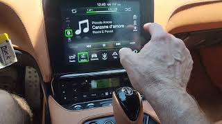 Trying out the touchscreen infotainment system in 2008 Maserati Granturismo MC