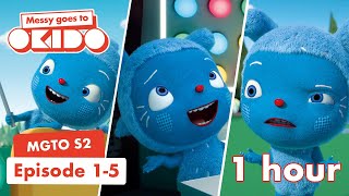Glow Messy, Vote OKIDO and More | 5 Episode Compilation | Messy Goes To OKIDO | Cartoons For Kids