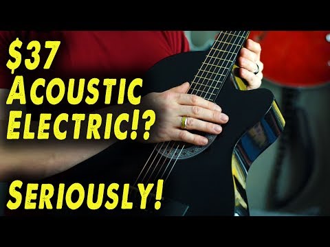 the-cheapest-acoustic-electric-guitar!-$37!?-(not-clickbait!)---demo-/-review