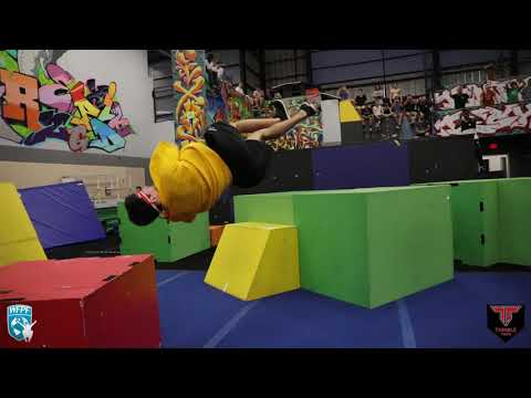 USA Parkour Cup Qualifier (freestyle rounds) at Intreppid Parkour TX.