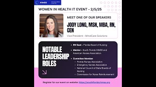 From Bedside to Boardroom: How Jodi Long is Bridging the Gap Between Clinical Care and Healthcare IT