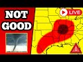 The intense severe weather outbreak of illinois and missouri as it occurred live  41824