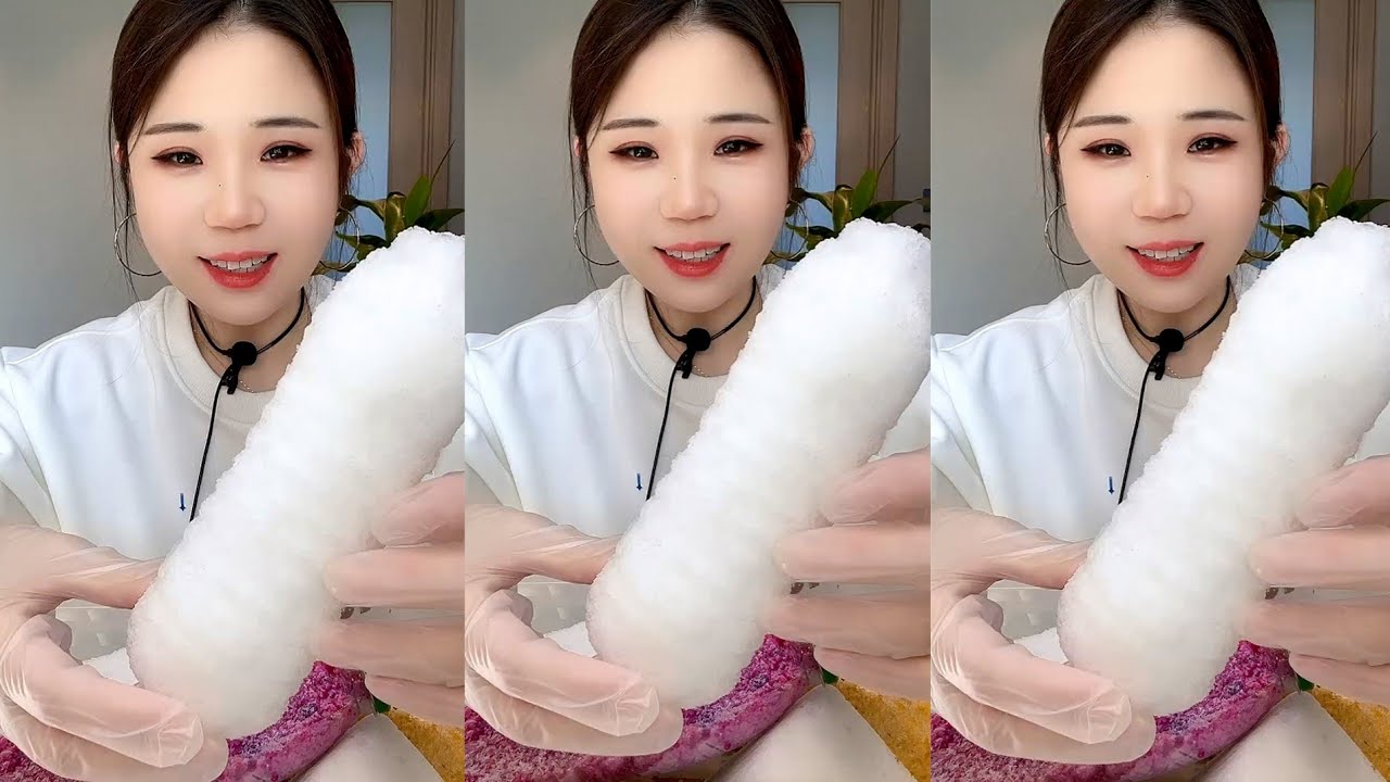 ASMR WHITE ICE EATING YY