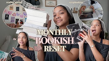 monthly BOOKISH reset 📖🤍 | reading wrap up, book journal, memory book, ETC!!