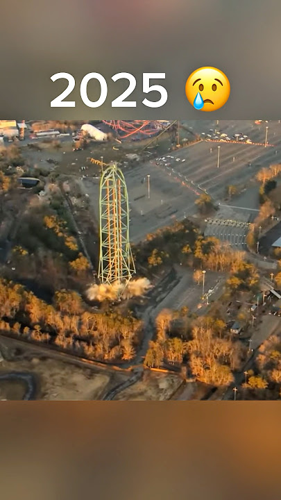 Kingda Ka’s Implosion, Kingda Ka’s Final Launch | #shorts #kingdaka #implosion #rollercoaster