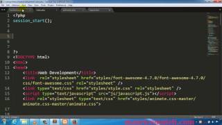 PHP Web Development How To Make A Website Tutorial 63 Logout Page And Sessions