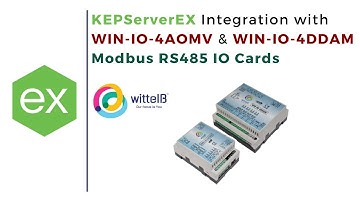 KEPServerEX with WIN-IO-4AOMV & WIN-IO-4DDAM Modbus RS485 IO Cards via ZLAN5143D Modbus Gateway |