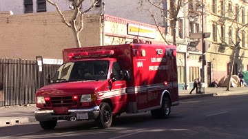 LAFD Rescue 804 (reserve) Responding