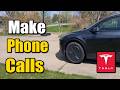 How to Make Phone Calls in TESLA Vehicle - Easy Tutorial