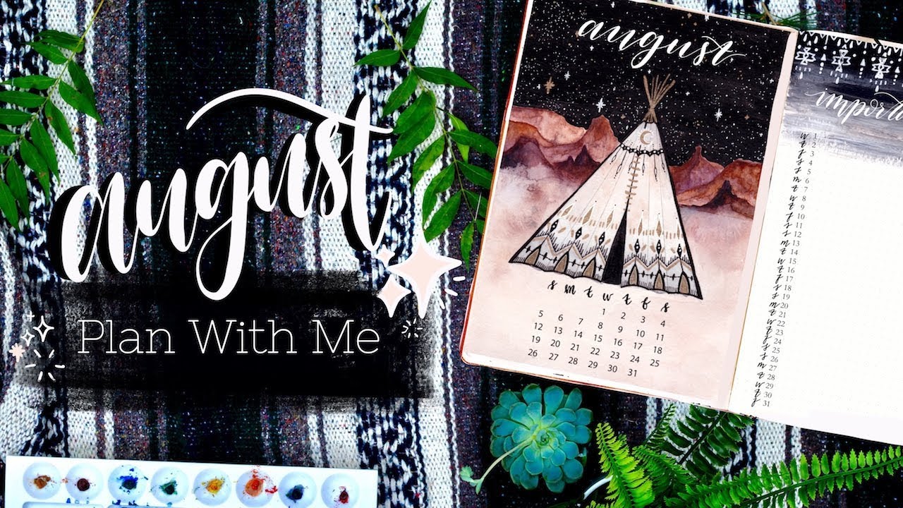 PLAN WITH ME | August 2018 Bullet Journal + July Flip Through
