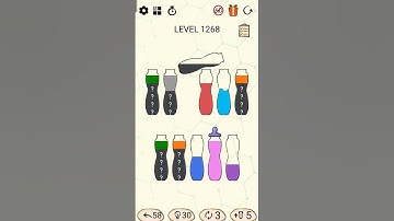 Stage Mistery 😱 SortPuz Level 1268 #sortpuz #games #gameshorts #gameplay