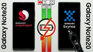 Galaxy Note 20: Snapdragon vs. Exynos Battery Test