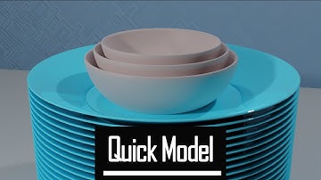 Plates and Bowls - Quick Model Tutorial - Blender 2.8