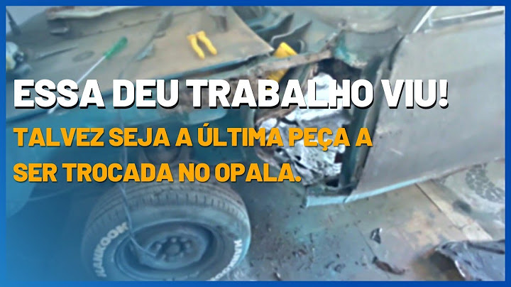 PEÇA NOVA INSTALADA NO OPALA - Deu muito certo!