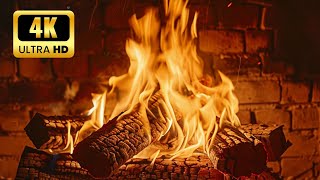 Cozy Fireplace 🔥11 Hours Relaxing Sound with Burning Logs | Magical Melodies for Cozy Winter Nights