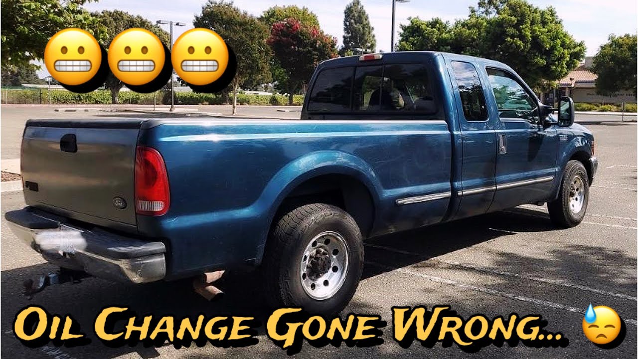 Oil and Filter Replacement Ford F-250 Super Duty 5.4 6.8 V8 V10 1999