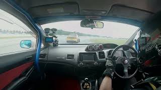 Honda FD2R battle EVO 3 at sepang circuit