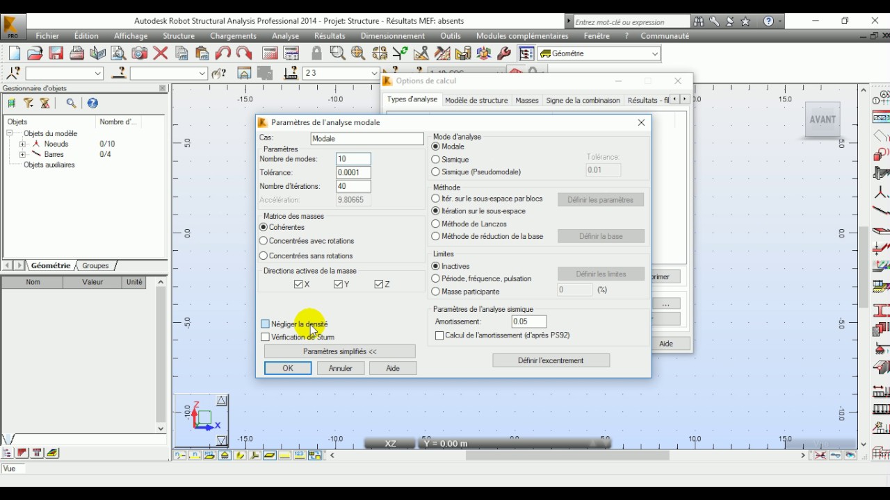 Autodesk Robot Analysis Astuce 02  Analyse Spectral