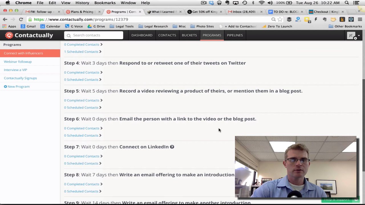 How to Use Contactually Programs Feature