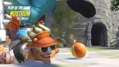 Footage #2 Junkrat Quintaple combo ft. Zarya - Eichenwalde