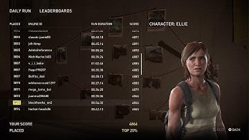 Completing the 9/21/25 Daily Run on Hard Difficulty - No Return (The Last of Us Part II: Remastered)