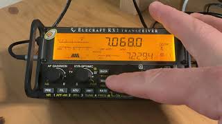 Elecraft KX2 VFO A & B Speed Setting