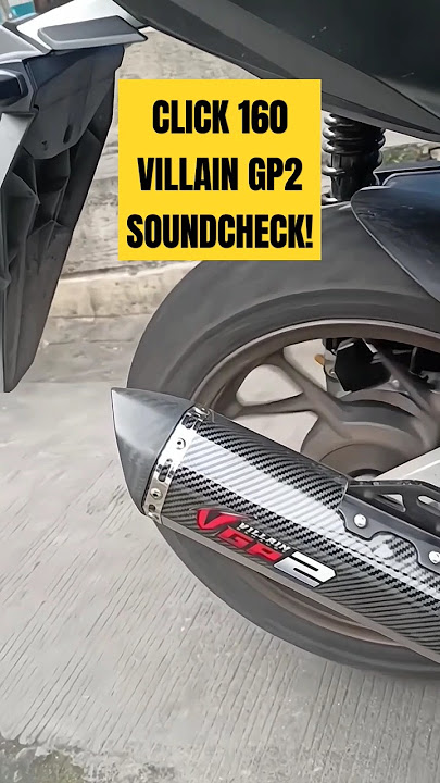 CLICK 160 VILLAIN GP2 PIPE SOUNDCHECK #click160villainpipe #click160 #click160pipe