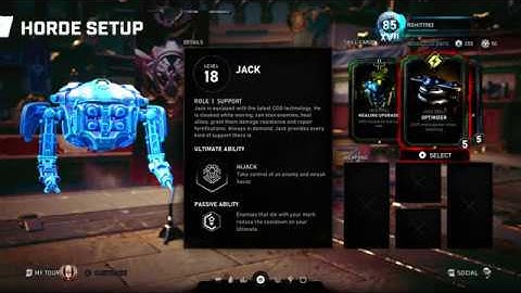Gears 5 Jack Horde Skill Cards
