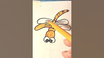 Vẽ chuồn chuồn đơn giản /hoasinhi art #shorts