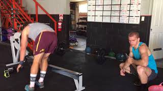 The Aussie throwdown. Event 1 the burner. Cameron Rodgers
