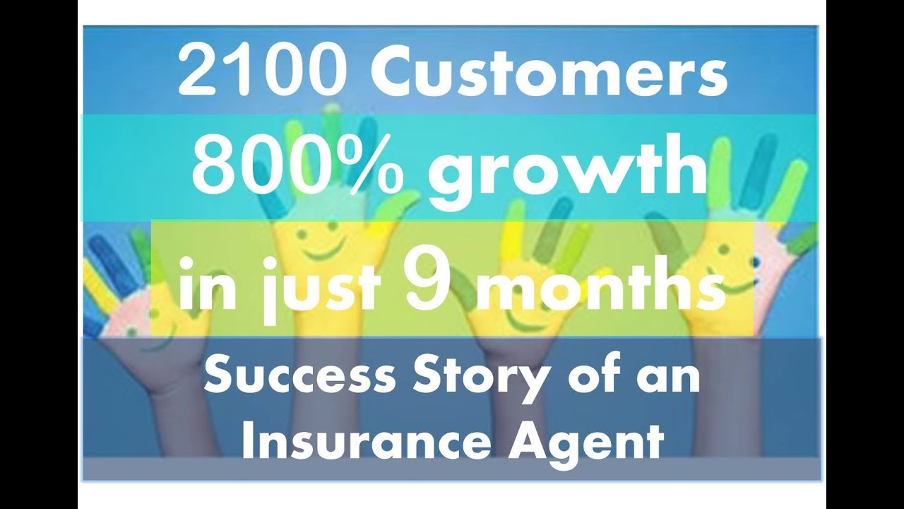 2100 new Insurance customers in just 9 months | Success story of an Insurance Agent
